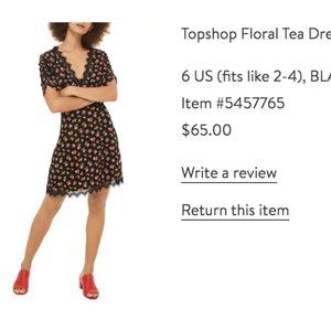 Top shop floral dress
